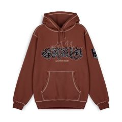 SUDADERA CAPUCHA GRIMEY FIRE ROUTE - BROWN | Spring 23
