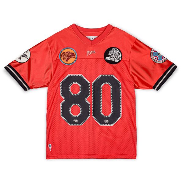 CAMISETA GRIMEY THE CLOUT MESH FOOTBALL - RED | Spring 23