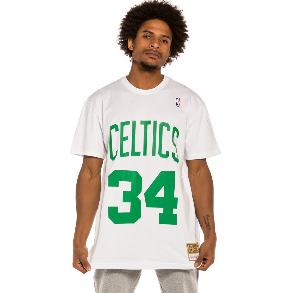 Mitchell & Ness Men's Mitchell & Ness Paul Pierce White Boston Celtics  Suite Sensations Player T-Shirt