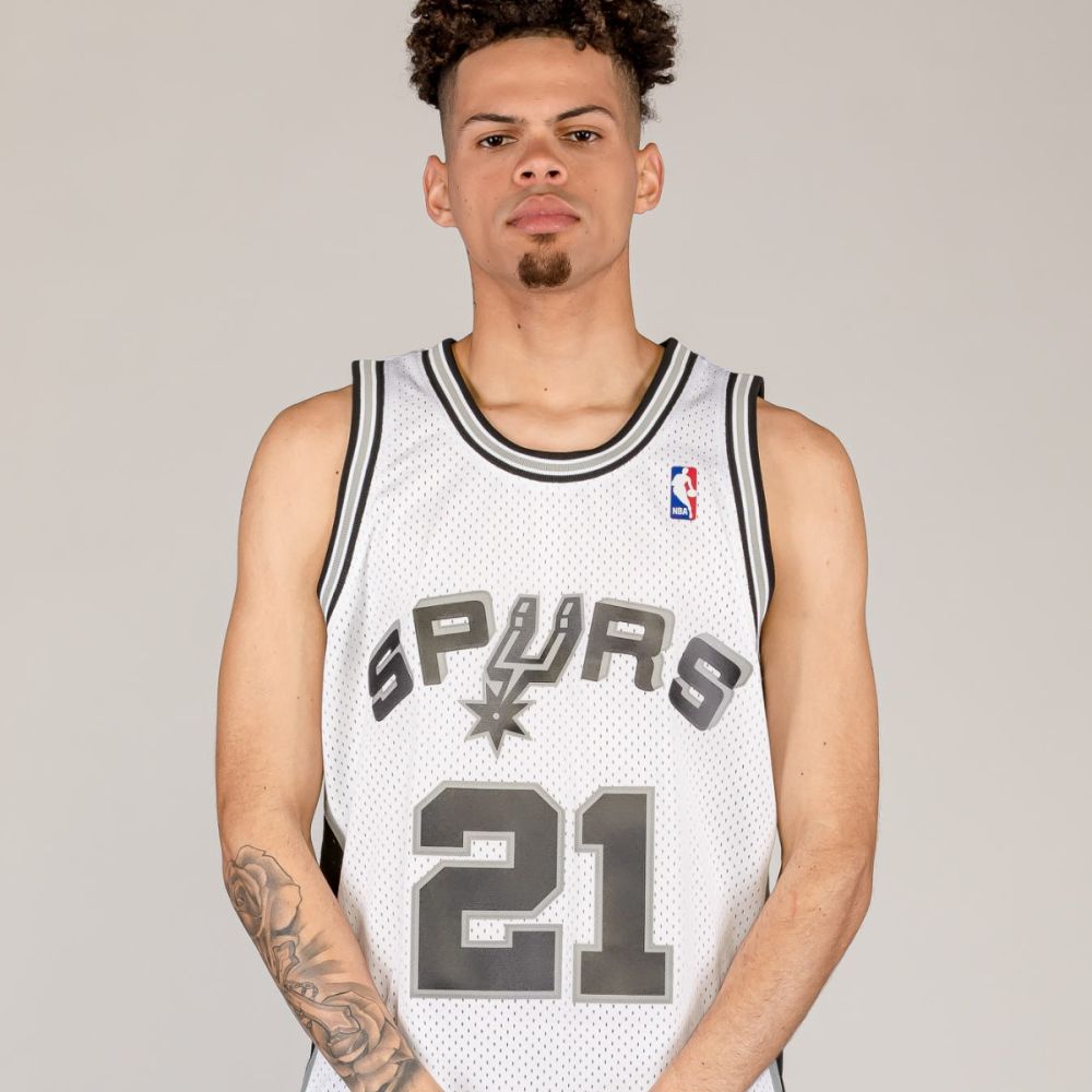 Camiseta NBA Tim Duncan Spurs Spring23 White