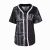Camisa Karl Kani College Paisley Baseball Shirt Fall23 - Black