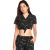 CAMISA CHICA GRIMEY ECHOES CROP SHIRT SS18 BLACK