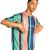 Camiseta Karl Kani Signature Stripe Tee SS20 Turquoise/Black/Blue/Pink