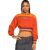 Sudadera Chica Grimey Acknowledge Crop Crewneck SS20 Orange