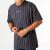 Camiseta Karl Kani Signature Pinstripe Winter23 - Navy