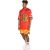 Pack Grimey Football shirt + Short Wild Child SS19 Red / Apricot