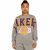 Sudadera Mitchell&Ness de chica Los Angeles Lakers Crop Grey SS22