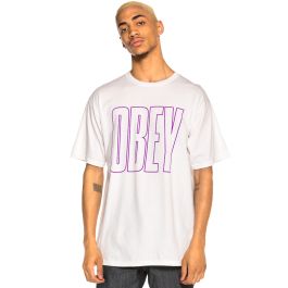 Camiseta hot sale obey rosa